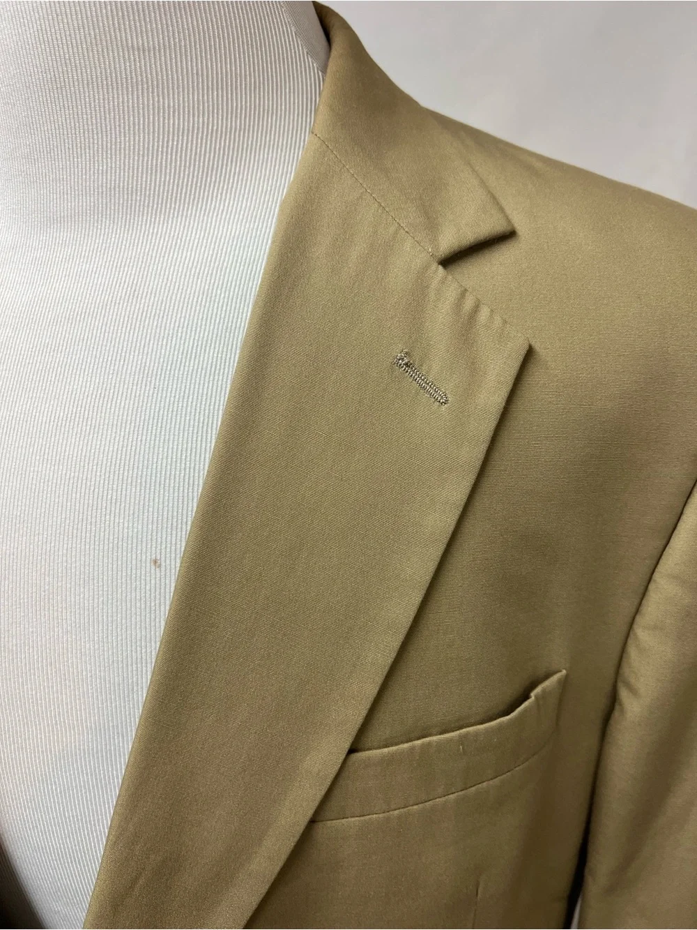 Jos. A. Bank Men's 43R Khaki Cotton Blend Gordon Fit Blazer Jacket
